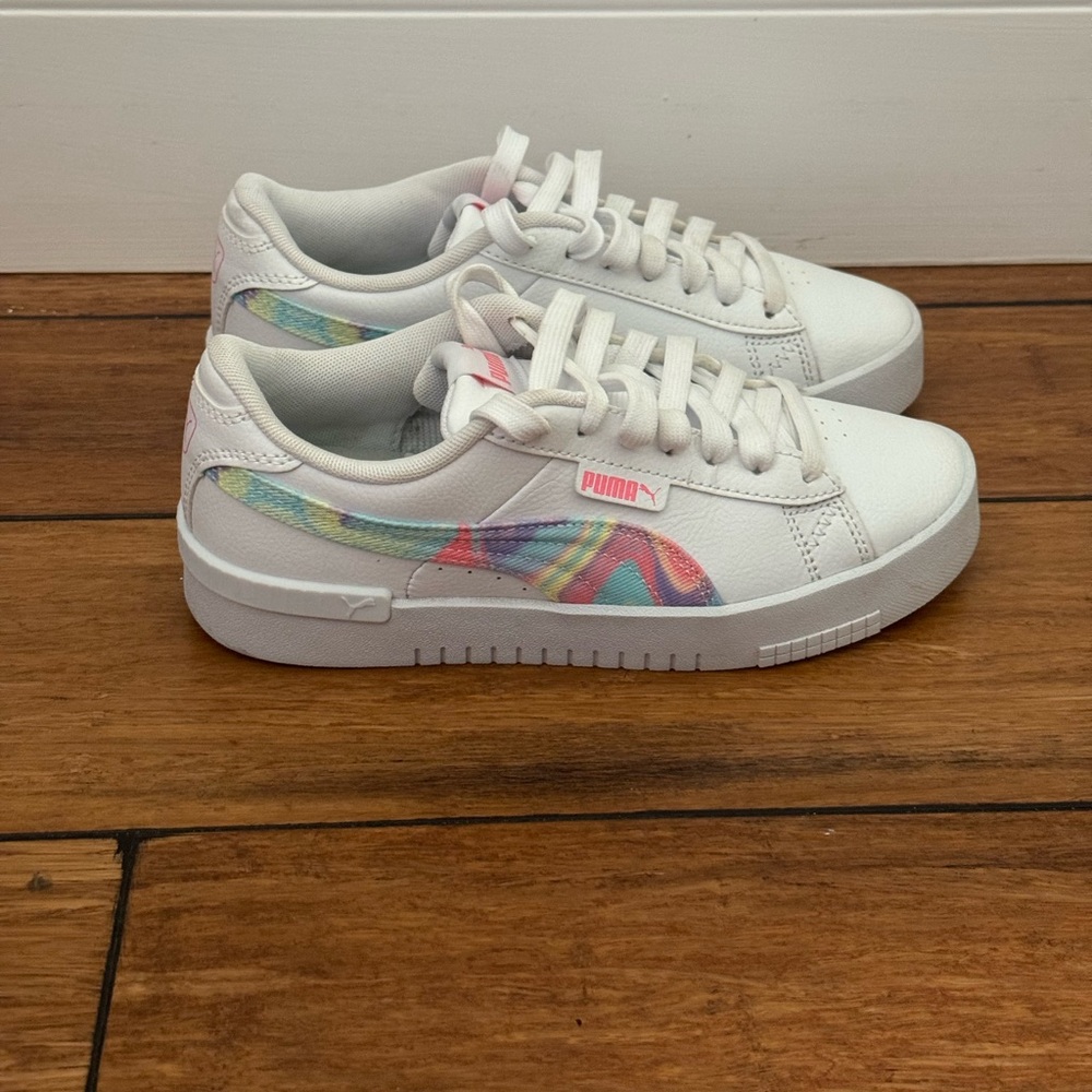 Puma White Sneakers with Multicolor Design